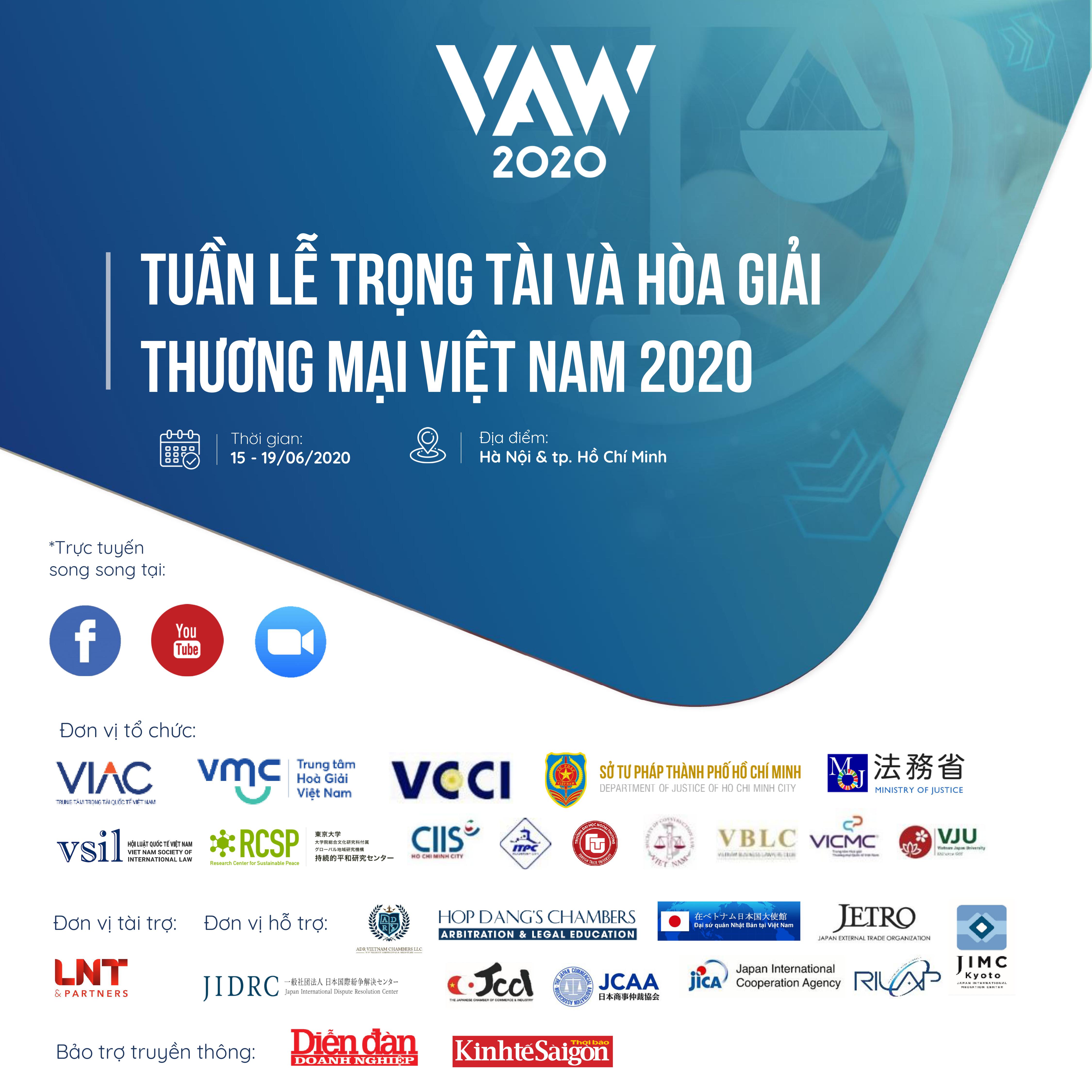 Vietnam ADRs Week 2020 – Chuỗi sự kiện Tuần lễ Trọng tài và Hòa giải Việt Nam  2020